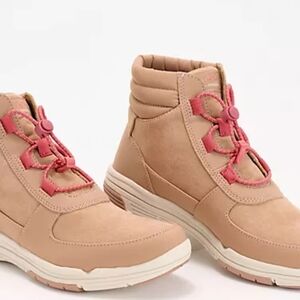 Ryka Tan and Pink Winter Boots